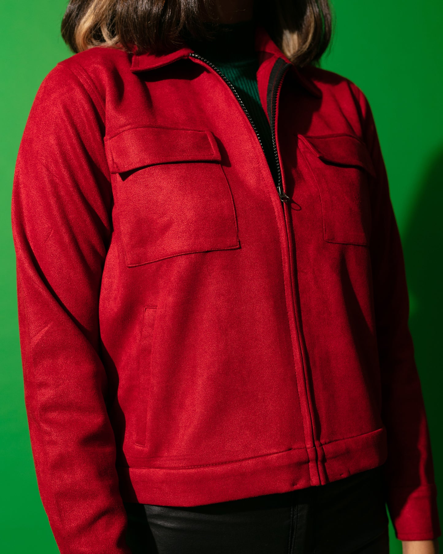 ROUGE SUEDE JACKET