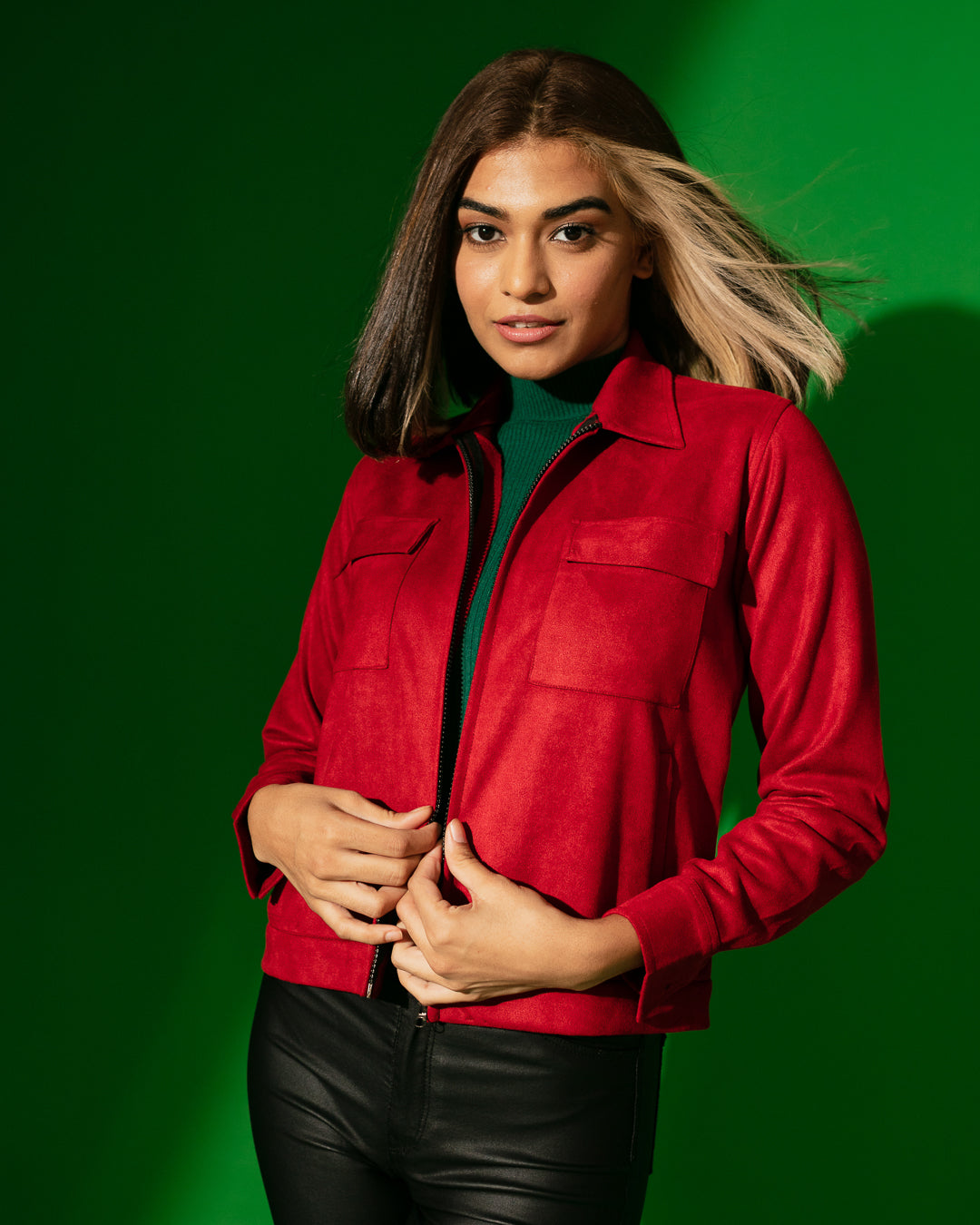 ROUGE SUEDE JACKET