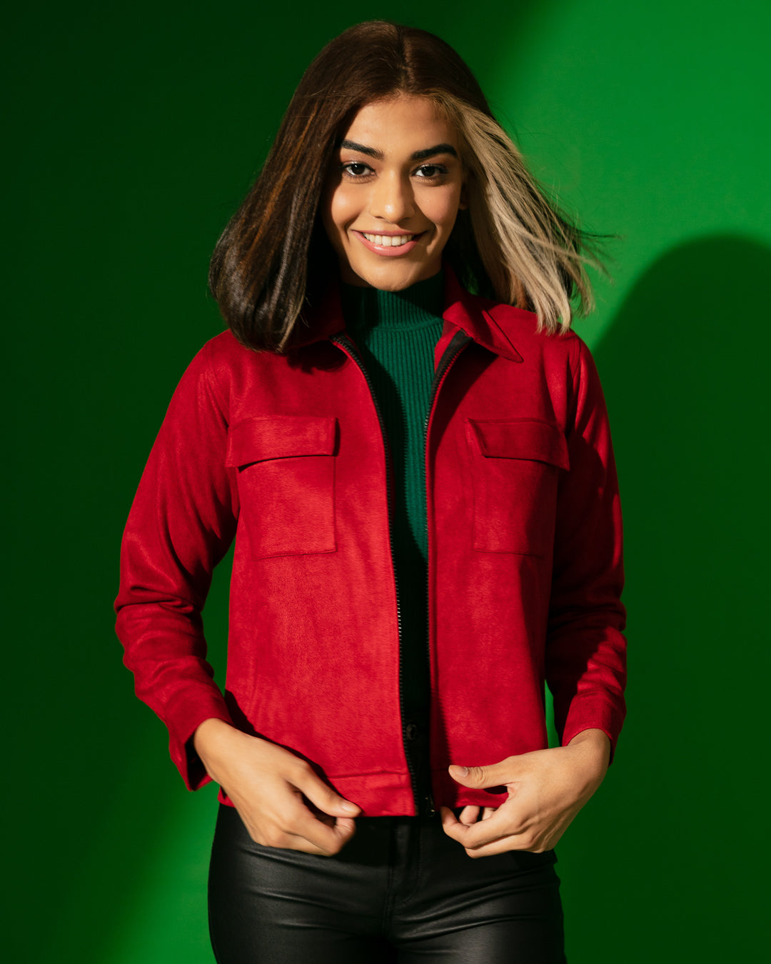 ROUGE SUEDE JACKET