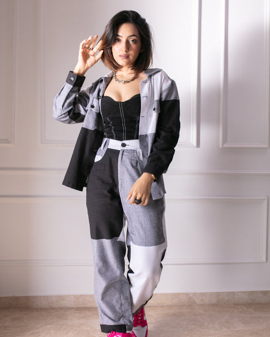 SMOKE CHECKS CO-ORD SET